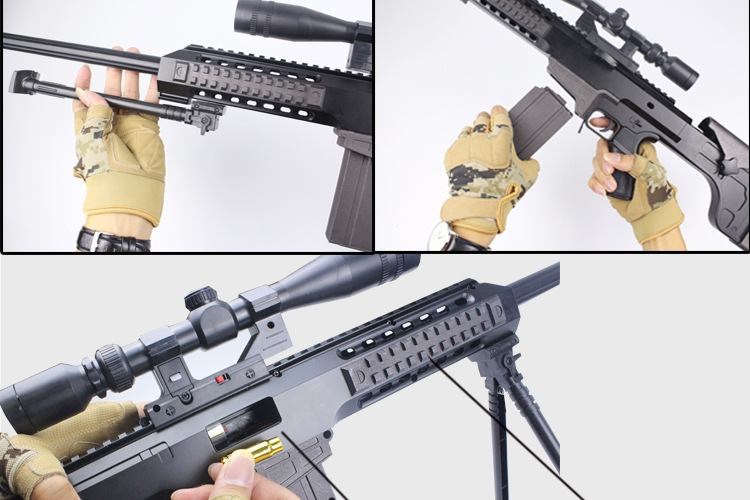 Barrett AWM M4 slamming mềm đạn súng nước shell shell lại shell phí mô phỏng trẻ em của súng đồ chơi