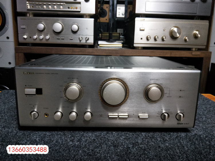 Second-hand Original Clothing Japan ONKYO Anqiao A-917HIFI Pure Power Amplifier A Color New With Remote Control