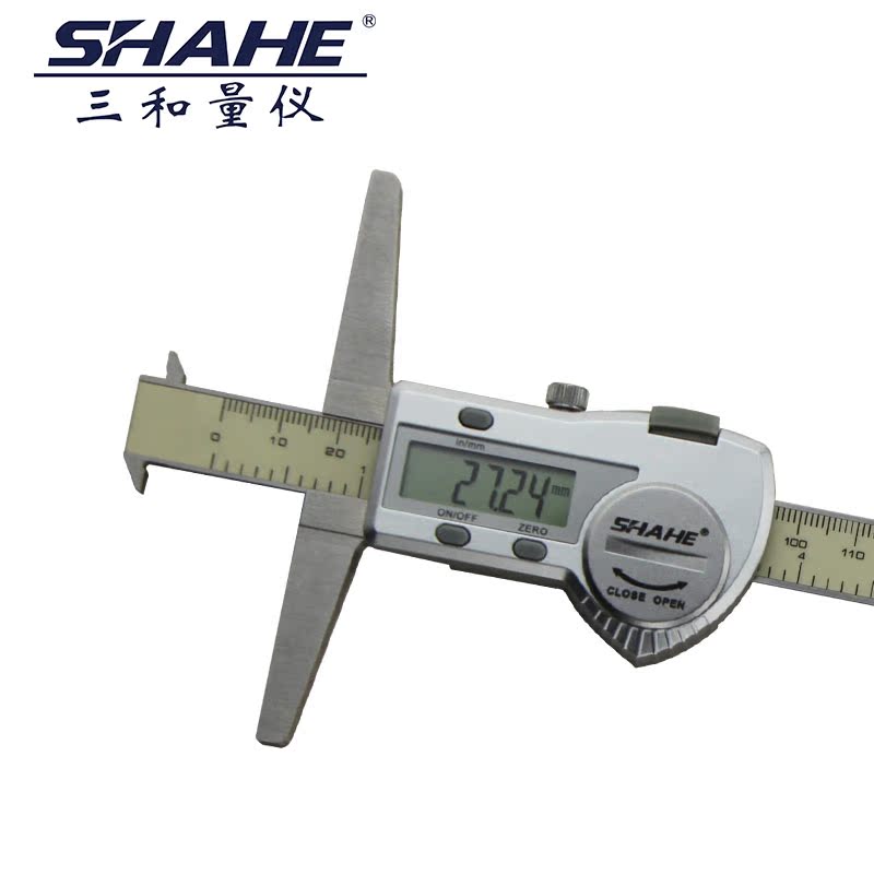 Three and double hook dimensional depth scale 0 - 150 - 200 - 300mm double - digit depth caliber depth ruler