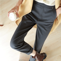 Lostulls autumn and winter plus thickening English coloured cone casual pants OL straight tube pants