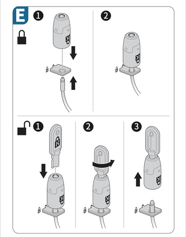 Kensington Kensington K64424 tích hợp khóa máy tính để bàn khóa máy tính chống trộm phiên bản nâng cấp - USB Aaccessories quạt tích điện mini cầm tay