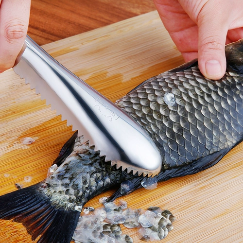 Шкала Carba Fish Scales Scales Mabring Mabring Scales Scales из нержавеющей стали чешуйки для удаления рыбных чешуйков и рыбного ножа инструмента