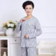 Bộ đồ ngủ cho phụ nữ trung niên cotton dài tay mùa xuân và mùa thu mẹ phục vụ mùa đông và mùa hè mỏng phù hợp với phụ nữ trung niên đồ bộ kiểu đẹp 2021