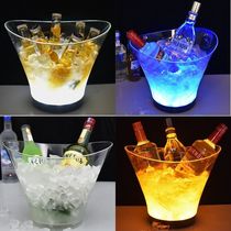 Champagne Bucket Glowing Ice Bucket KTV Bar Corona Beer Ice Bucket Creative Ice Cube Cocktail Glowing Ice Bucket