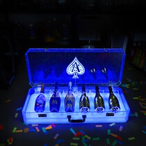 Black Peach A Champagne King 6 Ice Seals God Dragon Set Wine Box Bar VIP Out Wine Prop Champagne Box KTV Luminous Wine Box