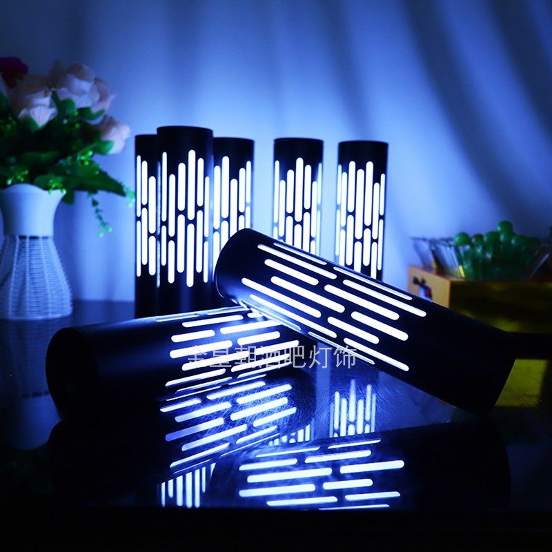 LED charging bar table lamp retro light luxury simple KTV decorative night light creative clear bar table lamp atmosphere lamp