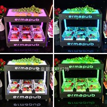 Bar LED luminous fruit tray rack Charging snack tray Creative snacks snack Snack Dish Dried Fruits KTV Seven Colorful Fruit Tray
