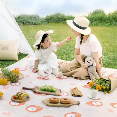 Outdoor picnic mat portable children's moisture-proof mat thickened ins wind thickened waterproof suburb spring outing tent folding mat