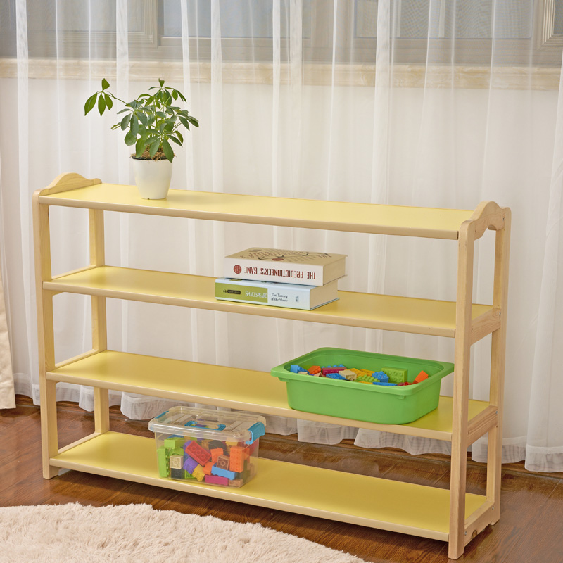 Kindergarten Solid Wood Toy Containing Cabinet Bookcase Children Aids Hooded Area Corner Cabinet Baby Finishing Containing Cabinet