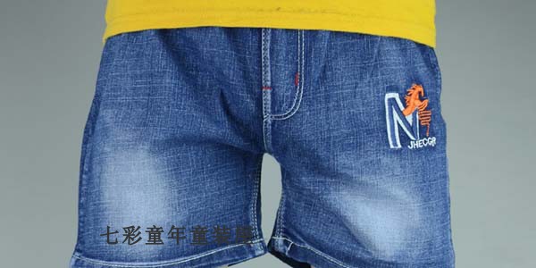 Trai quần short denim mùa hè mỏng quần áo trẻ em đàn hồi lỏng trẻ em của quần nóng trong cậu bé lớn cậu bé năm quần thủy triều hoang dã