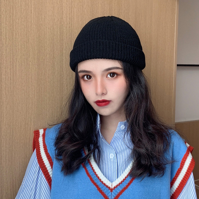 秋冬季雅韩版百搭针织帽