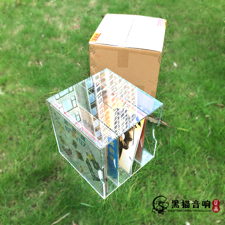 Fine Acrylic LP Black Gel Record Shelf Storage Layer Shelf Record Cabinet Storage Cabinet Black Gel Record Box