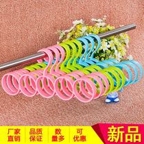 Five-ring scarf ring environmental protection material tie towel silk scarf plastic frame non-slip multifunctional circle hanger