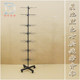 Floor-standing rotating rack mobile case accessories display rack pendant rotating socks scarf shelf floor stall jewelry shelf