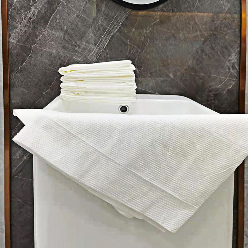 Family Pack of 60 Disposable Bath Towels, Travel Outdoor Portable Household Pearl Pattern Towels, Hotel and B&B Bath Towels