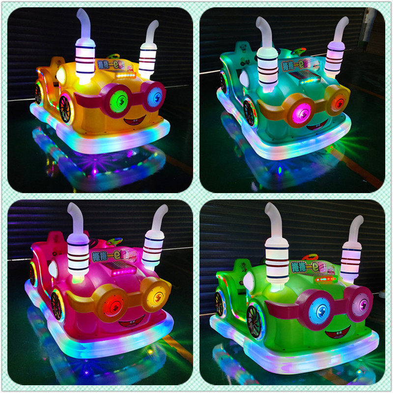 Бампер автомобили 2023新款儿童广场电动卡丁碰碰小汽车公园商场摆摊游乐场发光双人