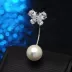Chống ánh sáng năm cánh sao cong pin trâm cài áo len áo len cổ áo pin cổ áo khóa giả ngọc từ pin ghim cài áo PNJ Trâm cài
