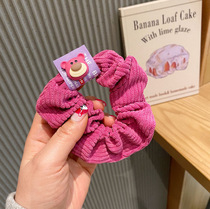 Large intestine Hairband female Net red ins Wind Korean hair band cute girl tie hair band temperament headline hair accessories