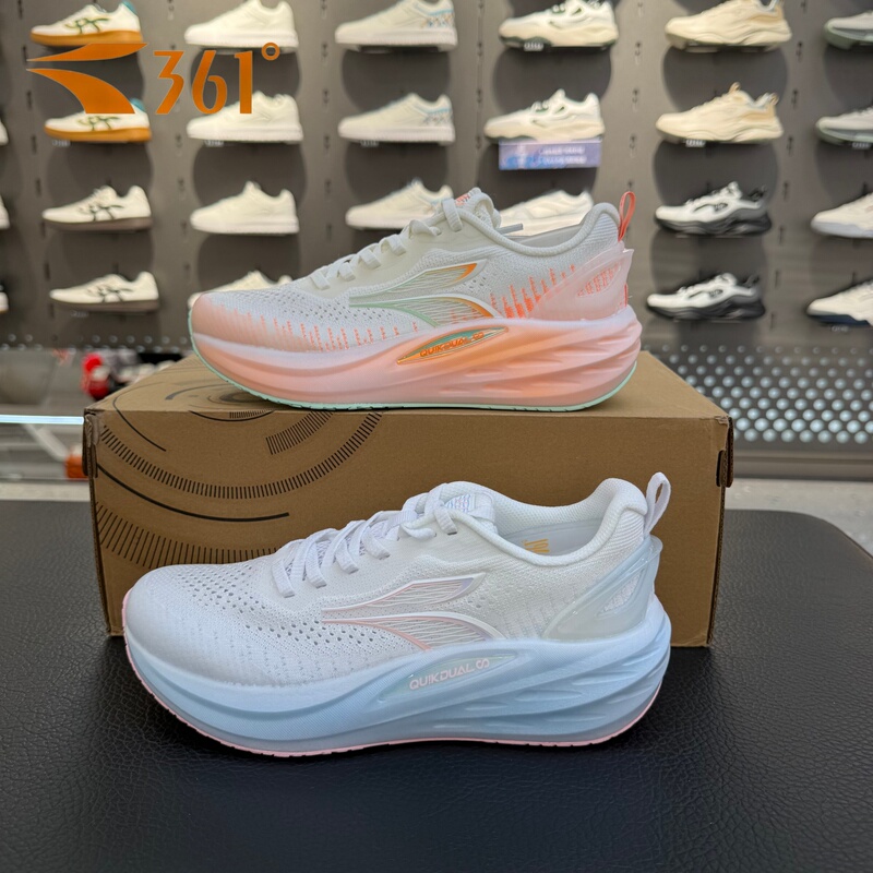 361 Degree Flying Wing Q-Bomb Ultra 7 Women's 2026 Summer Mesh Breathable Non-Slip Wear-Resistant Sports Running Shoes 582622288