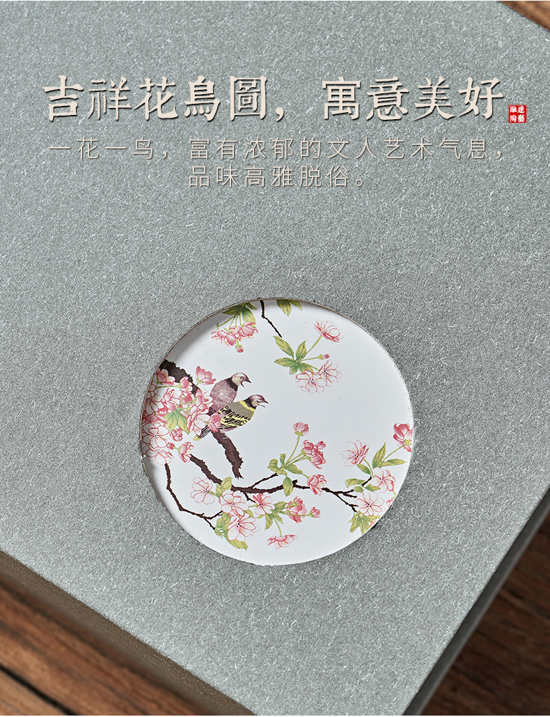 Ceramic tea pot new tea packing gift box empty box half jins of green tea, red medium Ceramic jar airtight jar