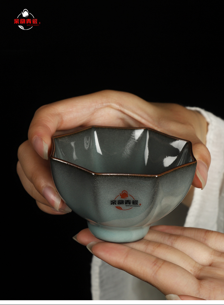 Poly real king brother celadon up tire iron kunfu tea cups sample tea cup checking ceramic masters cup single cup tea cup
