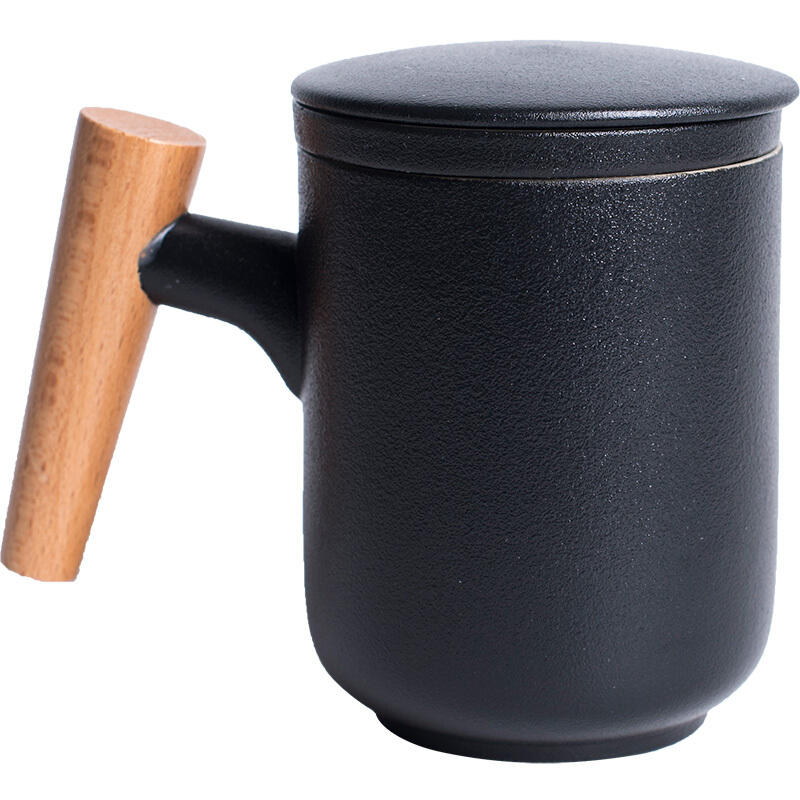 Together with wooden handle, scene mark cup of filtered coffee cup with cover ceramic spoon big cups office ultimately responds scented tea cup order
