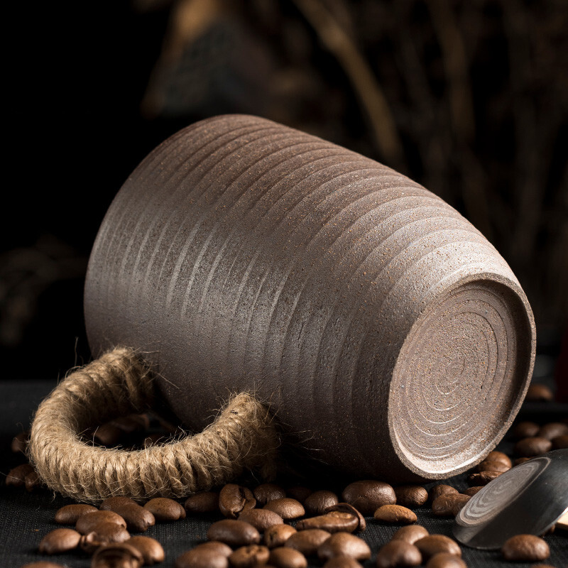 Get creative scene coarse pottery lashing mugs unglazed hand embryo high - capacity move tea cups of coffee cup LOGO