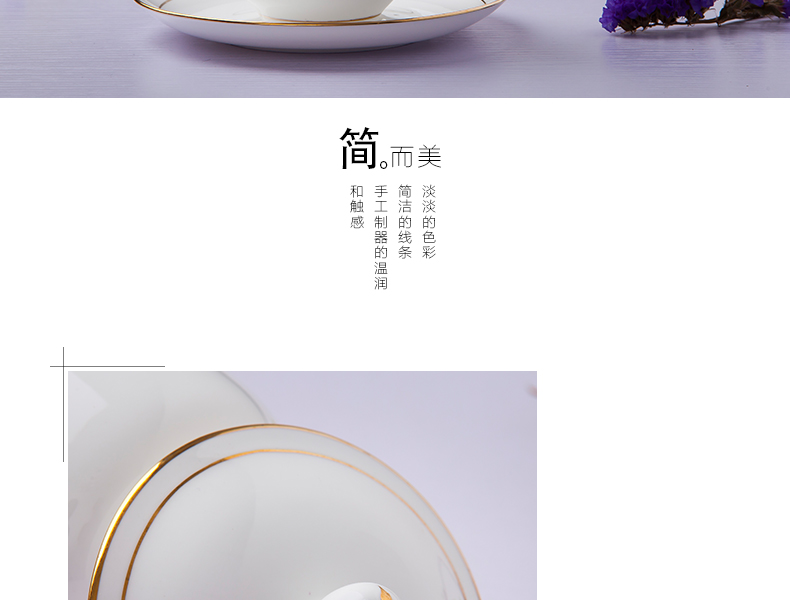 Jingdezhen ceramic cup with a lid hand - made paint edge ipads porcelain cup suit glass mugs office meeting