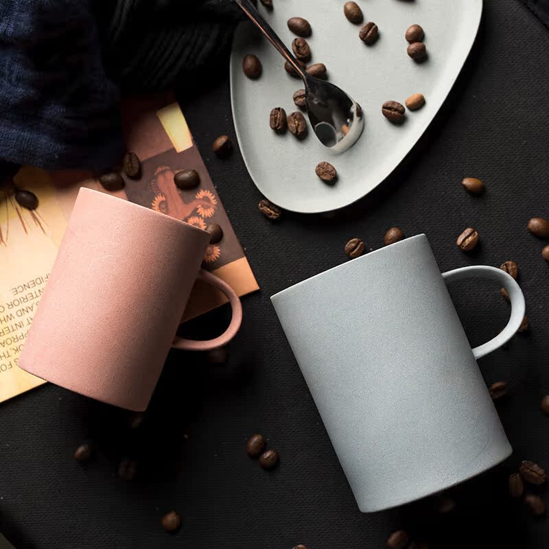 Poly real scene Nordic coffee cup contracted breakfast milk cup glass ceramic office mark cup men 's and women' s cup of tea