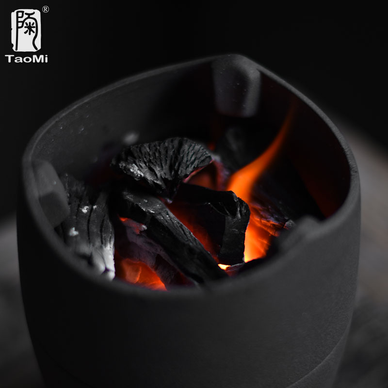Gather charcoal stove charcoal household Japanese scene alcohol lamp based warm tea ware ceramic boiled tea stove flame is suing dry