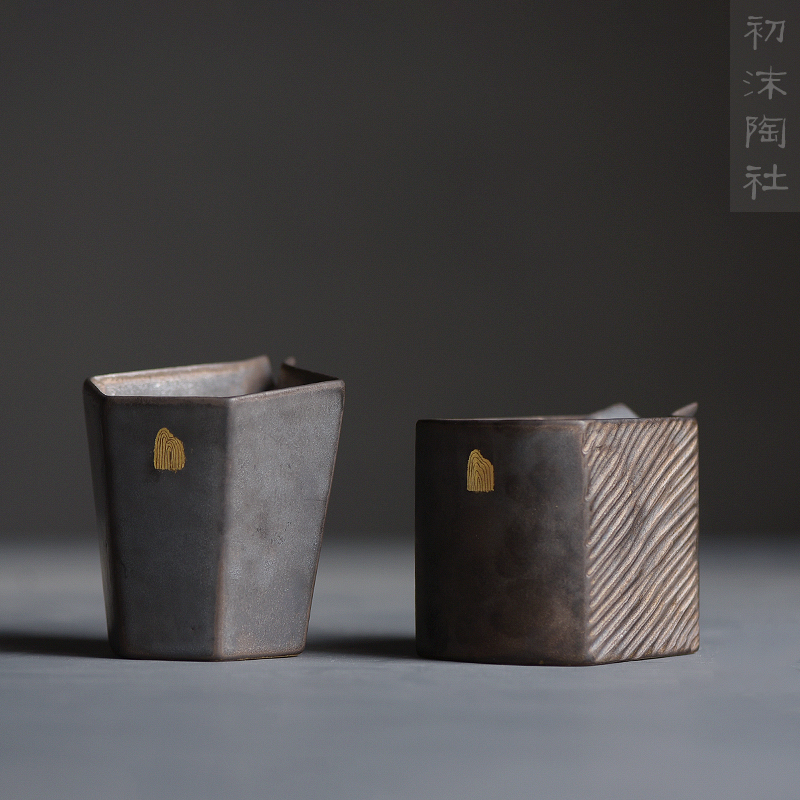 Poly real metal glaze ceramic paint household fair keller of tea sea scene points of tea ware kung fu tea cup and cup