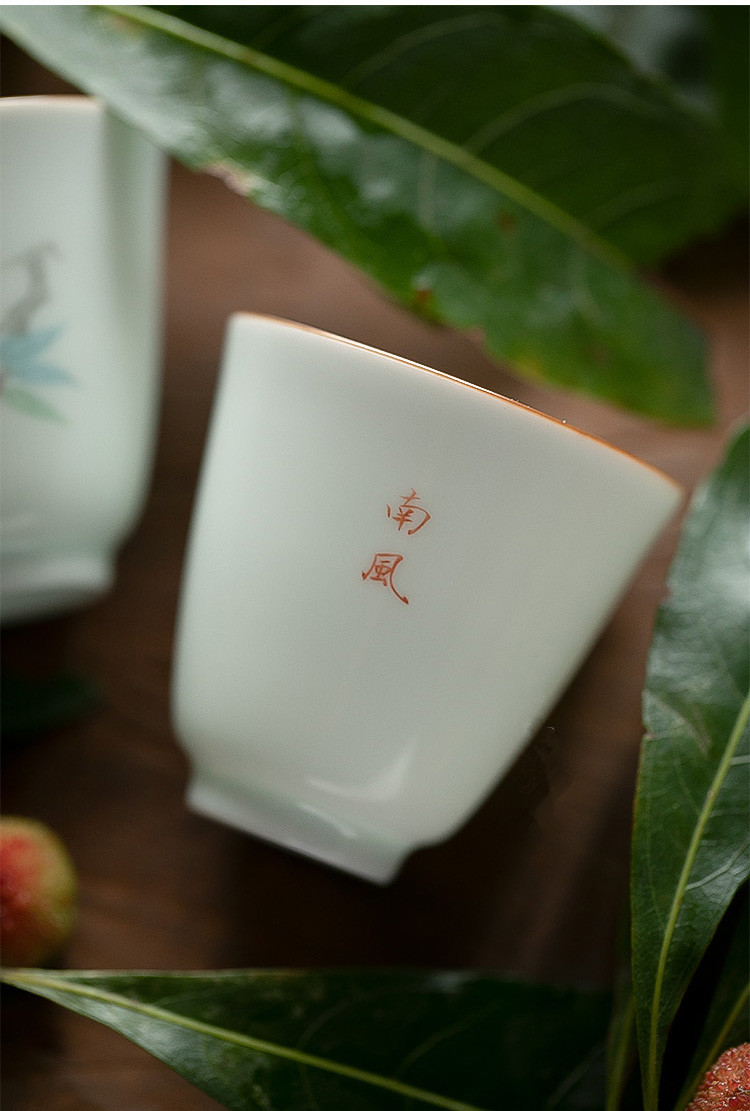 Poly real view jingdezhen south hand - made arbutus masters cup sweet white kung fu tea tea set by hand