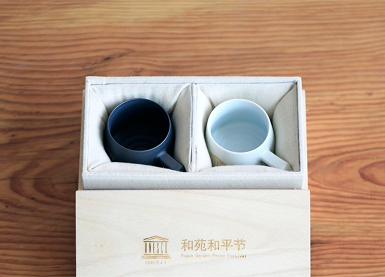 Poly real view jingdezhen ceramics by hand written picked mark cup, coffee cup enterprise LOGO customization