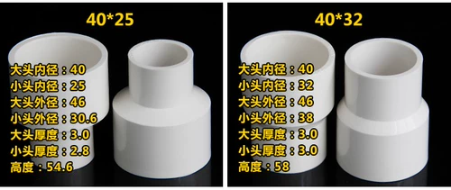 Разъем переменной диаметра из размера ПВХ.