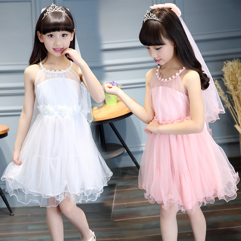 [USD 62.27] 5 Summer Girls Princess Dresses 6 Kids Sets 7 Little Girls ...