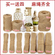 diy handmade jut rope vintage decorative thickness twine rope hanging card photo wall packaging bundled rope