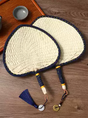 Hand-woven fan old-fashioned flanging home Big Rattan fan summer cool portable Baby Baby Baby fan