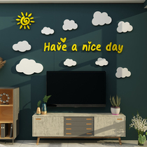 TV and video machines Background Wall Wall Pendant stickers Self-adhesive 2021 Pop net Red Bedroom Room Placement