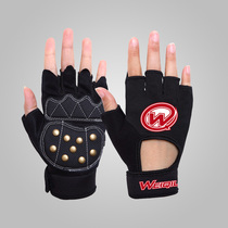 Weft ball roller skating gloves Protective gear Half-finger brake palm protection Skateboard skating roller skating riding hand protection