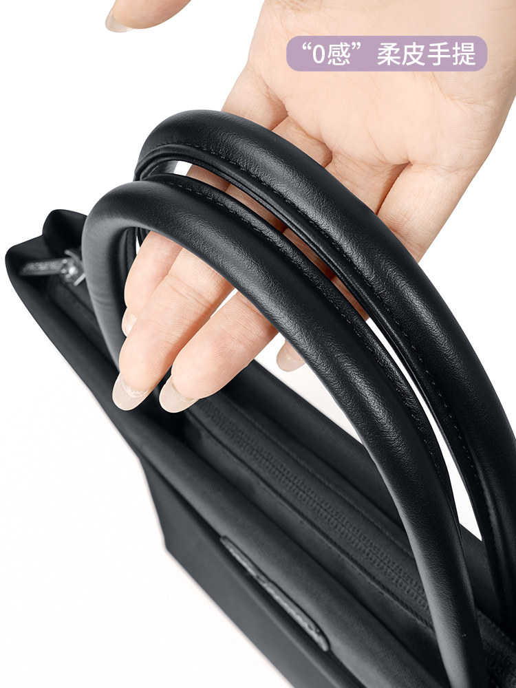 High-End Business Laptop Bag Suitable for Huawei 14inch Women's Portable Commuter Matebook 13, Lenovo Pro16 Protective Case, Dell, Asus, Xiaomi 15.6inch Inner Sleeve Briefcase for Men