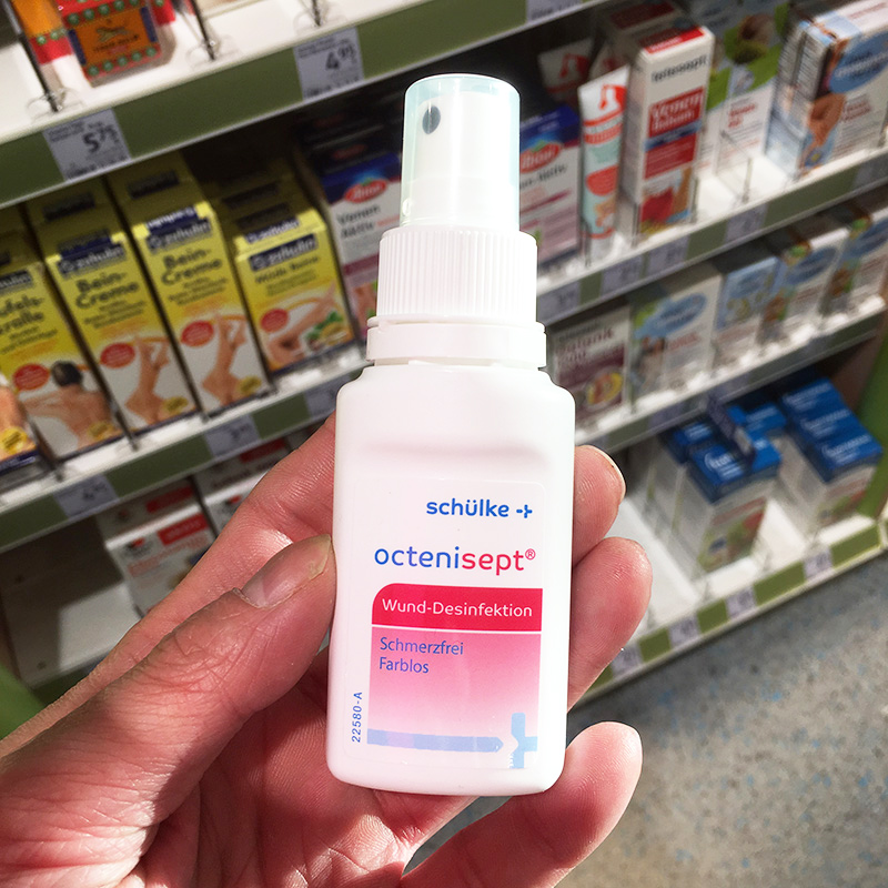 Nana Dad Germany Direct postal ostenisept Children's wound disinfection Bleeding Healed liquid spray OK