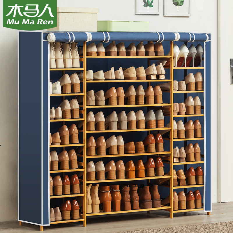 Carjans Easy shoe rack Subway doorways Home Economy Type of shoes Shelve Wood Quarters Dust-proof