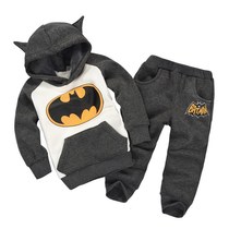 Children Batman cartoon kids winter clothes boys clothes set