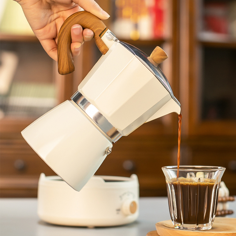 Moka Pot Office Small Hand-Brewed Coffee Pot Set Household Single-Valve Electric Brewing Extraction Pot Coffee Set