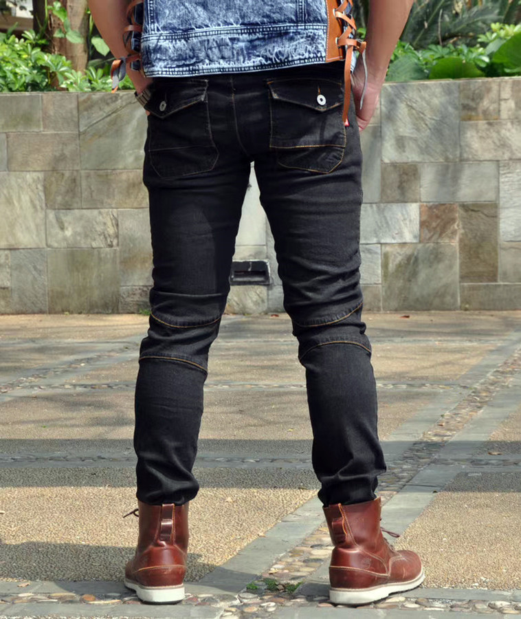 Warrero đích thực mùa xuân và mùa hè đua xe máy cưỡi quần jeans đấu vật hỗ trợ du lịch đầu máy quần off-road - Xe máy Rider thiết bị bó đầu gối