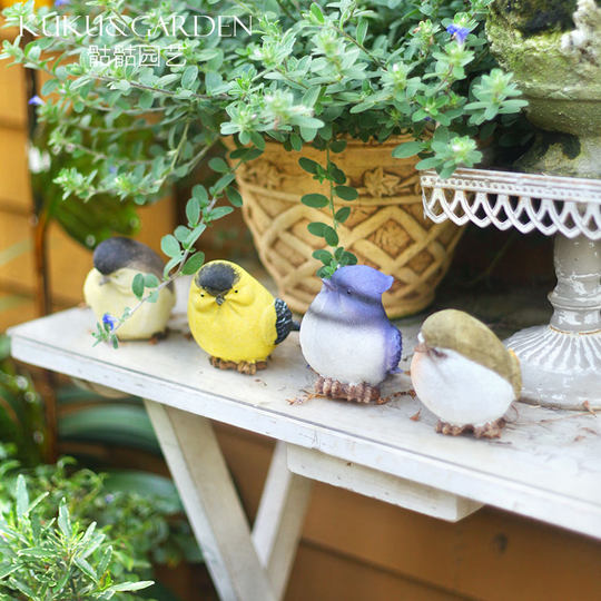 Creative courtyard balcony gardening decoration handicraft gift home furnishings simulation resin bird decoration ornaments