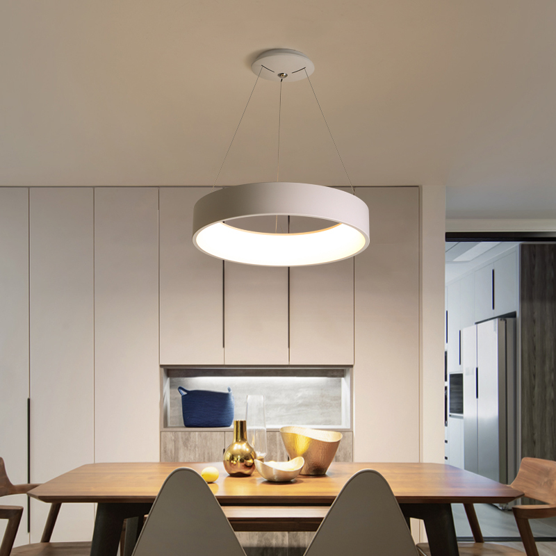 Scandinavian Restaurant Chandelier Modern Minimalist Creative Stylish Art Round Macaron Living Room Studio Led Lamps