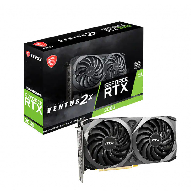 MSI RTX3060 VENTUS 2X 12G Wantu division desktop computer e-sports game independent display card brand new