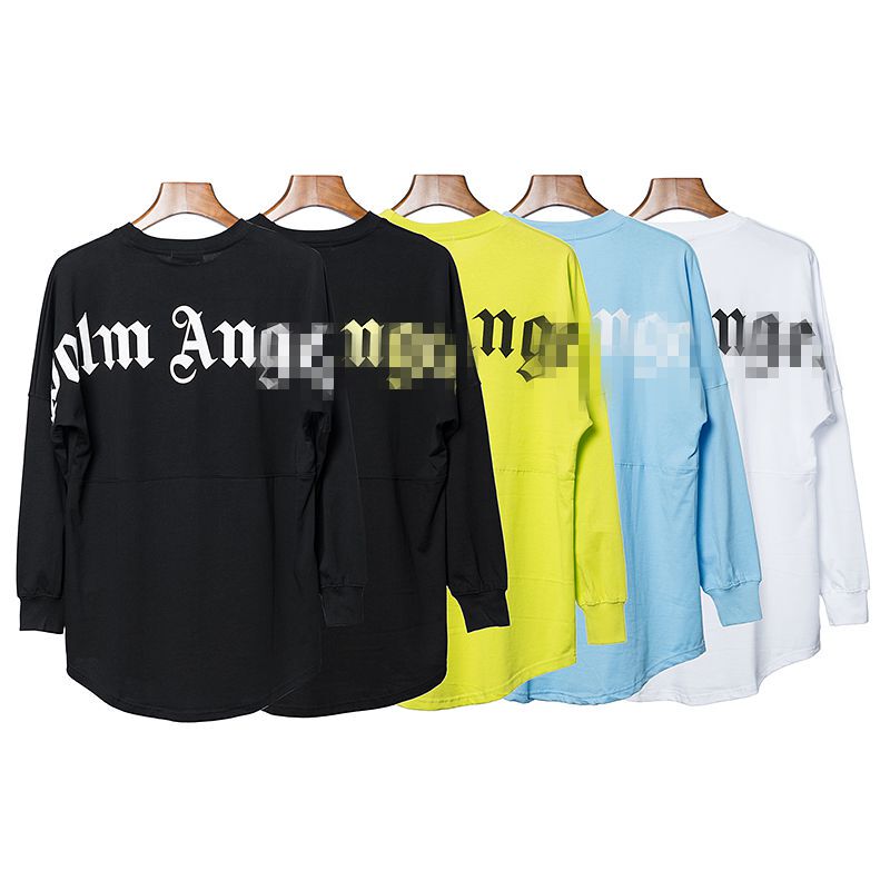 Correct Version Vtmfog Palm Angel Batwing Sleeve Logo Print Crew Neck Loose High Street Couple Long Sleeve T-Shirt Trendy Correct Version Vtmfog Palm Angel Batwing Sleeve Logo Print Crew Neck Loose High Street Couple Long Sleeve T-Shirt Trendy