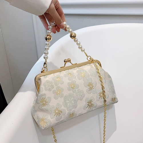 Универсальное ретро ципао, сумка для отдыха, ремешок для сумки из жемчуга, китайский стиль